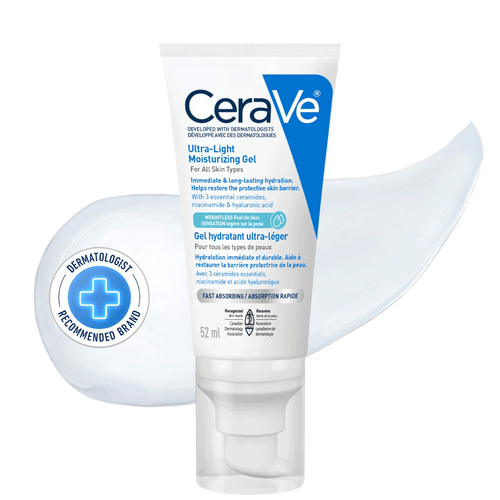 CeraVe Ultra-Light Moisturizing Gel Moisturizer, 52ml