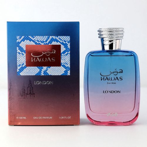 Rasasi Hawas London Eau de Parfum, Unisex, 3.4 oz / 100 ml